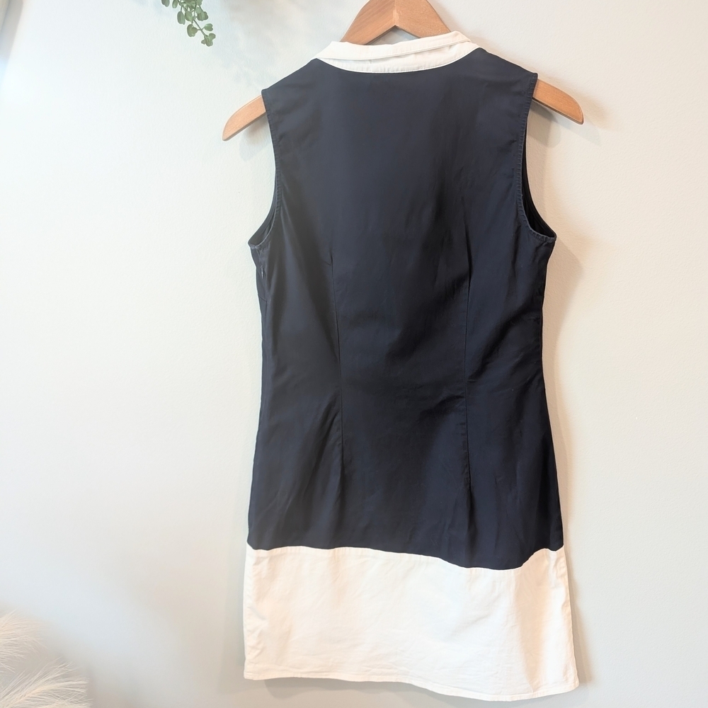 Sail to Sable Navy and White Midi Dress - Picture 4 of 9